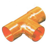 Copper Straight Tee Materials for HVAC