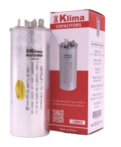 Klima Running Capacitor CBB65 60+5µF 370-450VAC