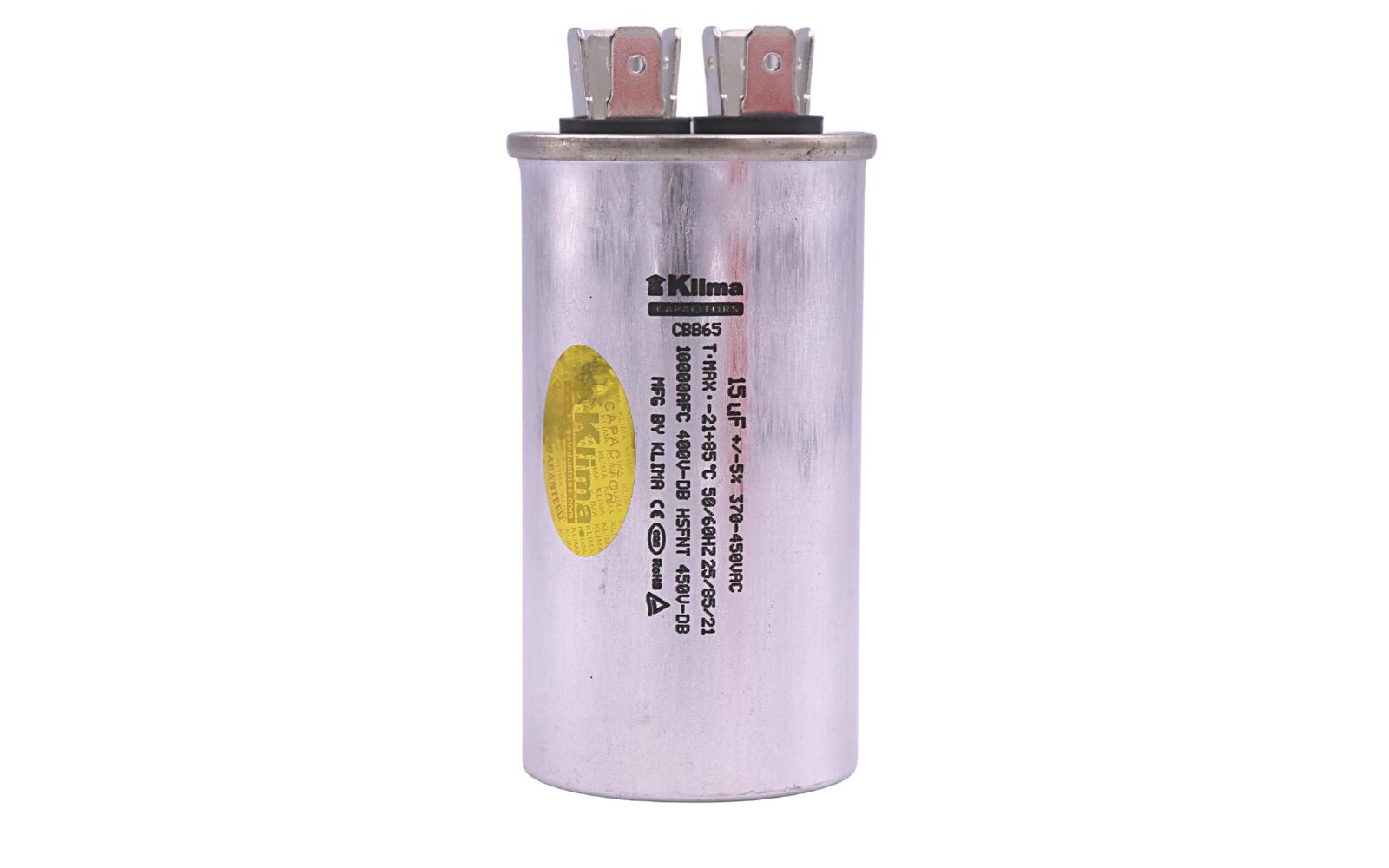 Klima Running Capacitor CBB65 15µF 370-450VAC