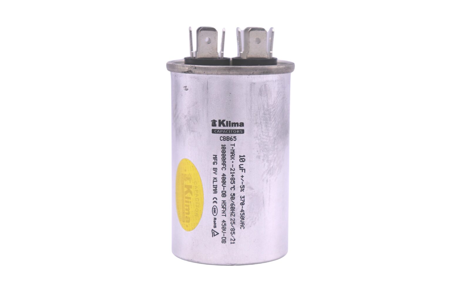 Klima Running Capacitor CBB65 10µF 370-450VAC