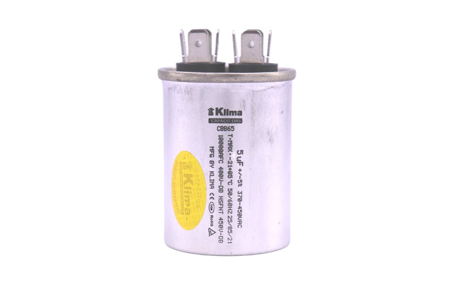 Klima Capacitor CBB65 5µF 370-450VAC