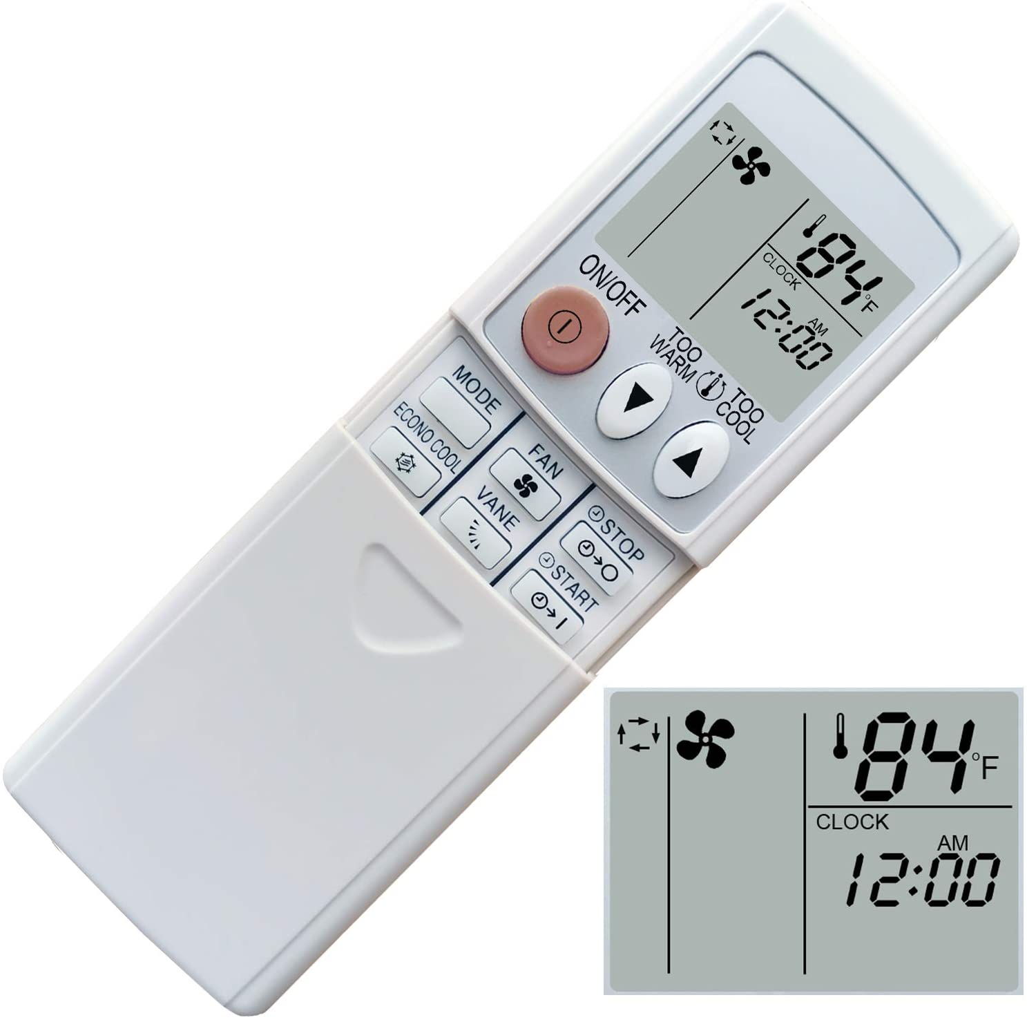 Home Appliances Inc Of ShenZhen Replacement for Mitsubishi Electric Mr Slim Air Conditioner Remote Control KM09F